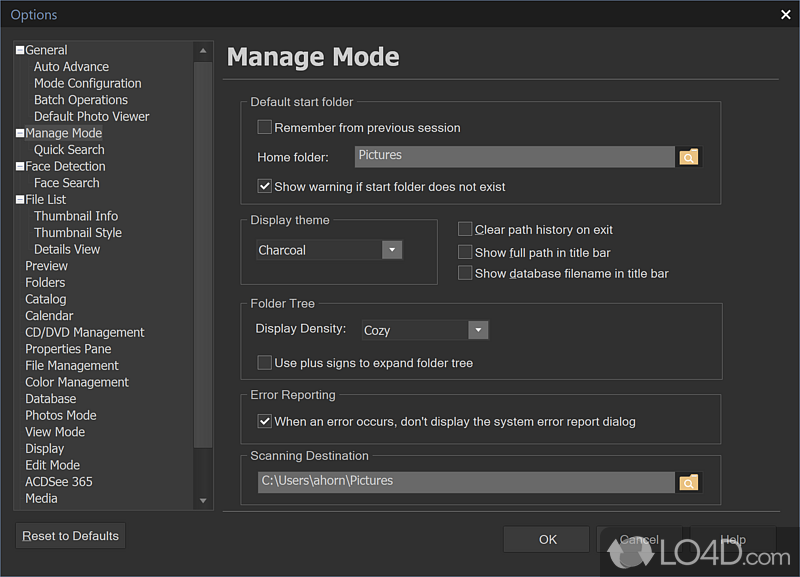 A digital asset management module - Screenshot of ACDSee