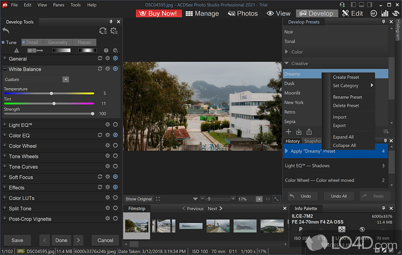A photo workflow and editing suite - Screenshot of ACDSee Professional
