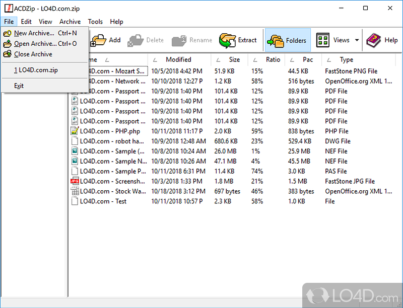 ACDZip screenshot