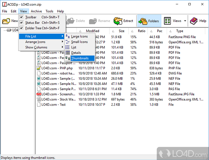 ACDZip screenshot