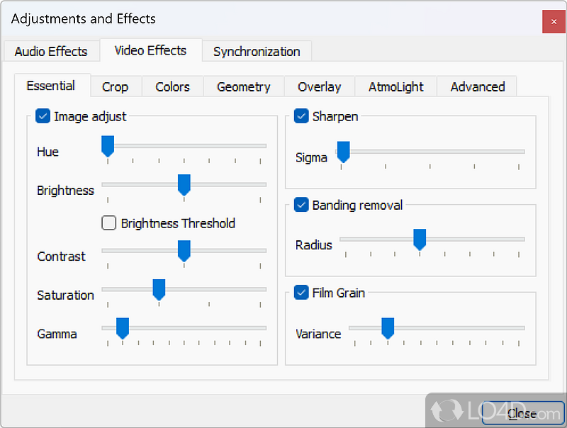 Provides a number of customization tools for video optimization and beautification - Screenshot of ACE Stream Media