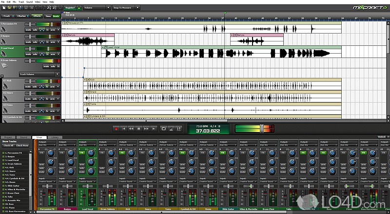 Mixcraft 6 is a powerful music production and multi-track recording workstation - Screenshot of Acoustica Mixcraft