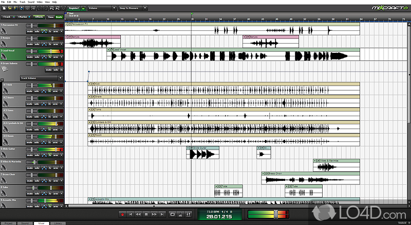 Powerful audio and MIDI recording studio - Screenshot of Acoustica Mixcraft