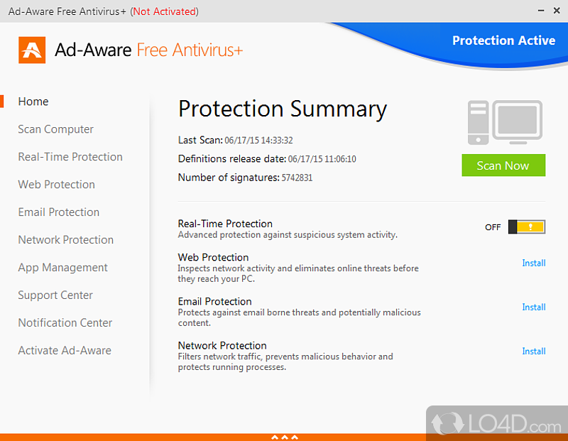 Provides multiple layers of protection for complete Windows PC security - Screenshot of Ad-Aware Total Security