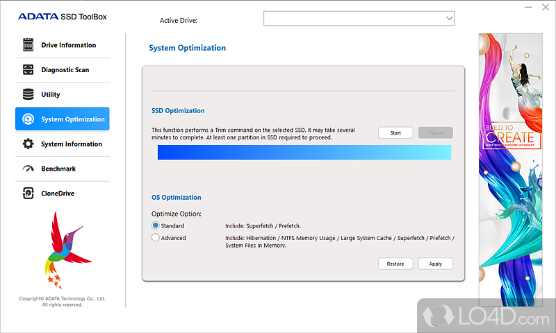 Securely erase data and keep the firmware up to date - Screenshot of Adata SSD ToolBox