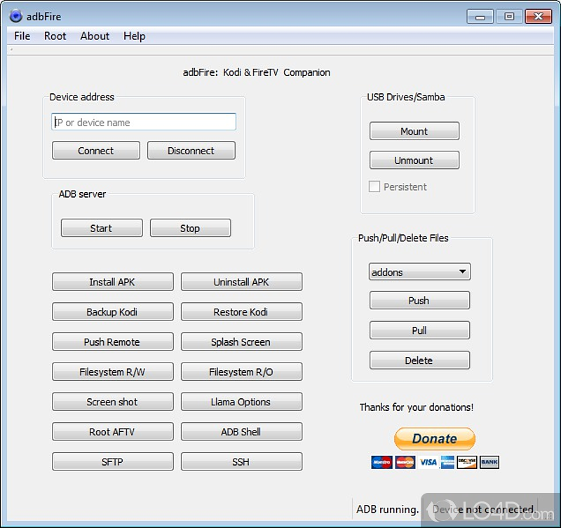 More functionality for Kodi - Screenshot of adbFire