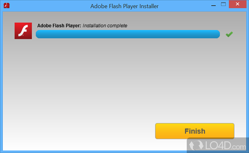 Keeping you constantly up to date - Screenshot of Adobe Flash Player