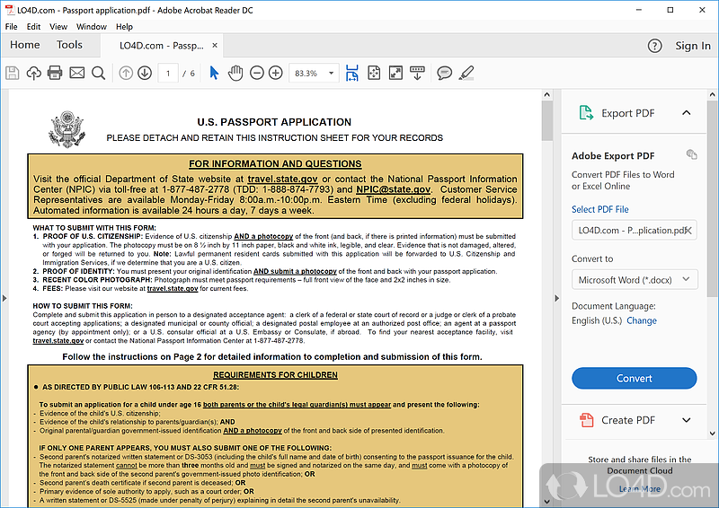 Well-rounded PDF reader that provides cloud sharing, carefully selected text reading options - Screenshot of Adobe Acrobat Reader DC