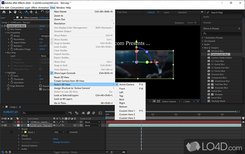Adobe After Effects: Photoshop - Screenshot of Adobe After Effects