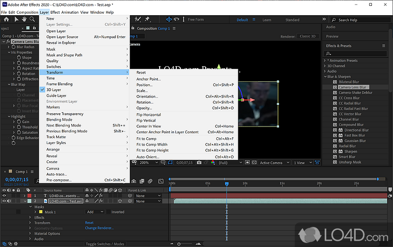 Part of the Adobe Creative Cloud suite - Screenshot of Adobe After Effects