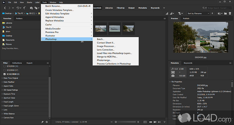 Adobe Creative Cloud - Screenshot of Adobe Bridge