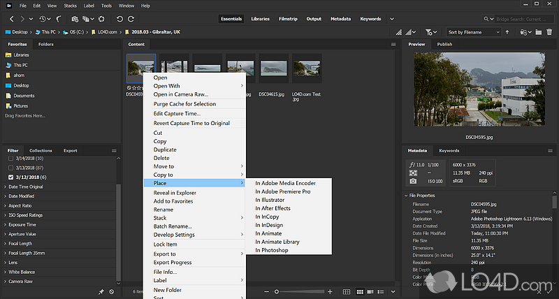 Adobe Bridge: Adobe Inc - Screenshot of Adobe Bridge
