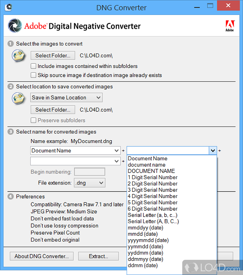 Adobe DNG Converter 16.0 download the new