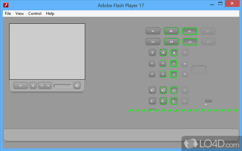 Provides access to debug players and content debuggers - Screenshot of Adobe Flash Player Debugger