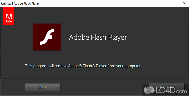 remove adobe flash player windows 10