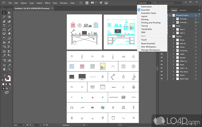 Intuitive GUI and integration of an image-tracing engine - Screenshot of Adobe Illustrator CC