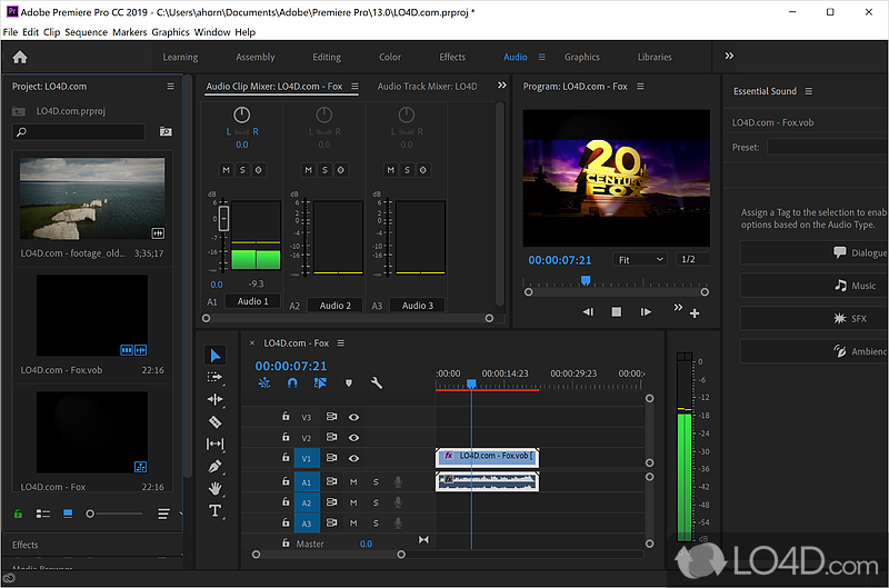 Adobe Premiere Pro: Creative Cloud - Screenshot of Adobe Premiere Pro