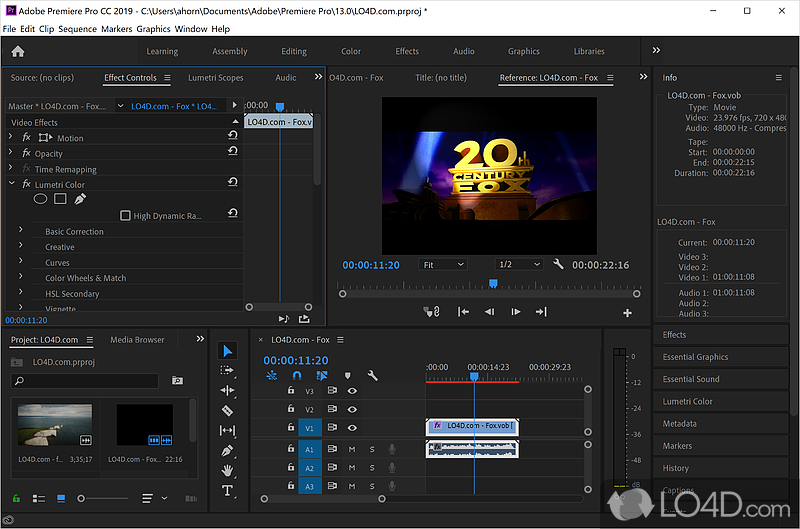 Adobe Premiere Pro: Premiere Clip - Screenshot of Adobe Premiere Pro