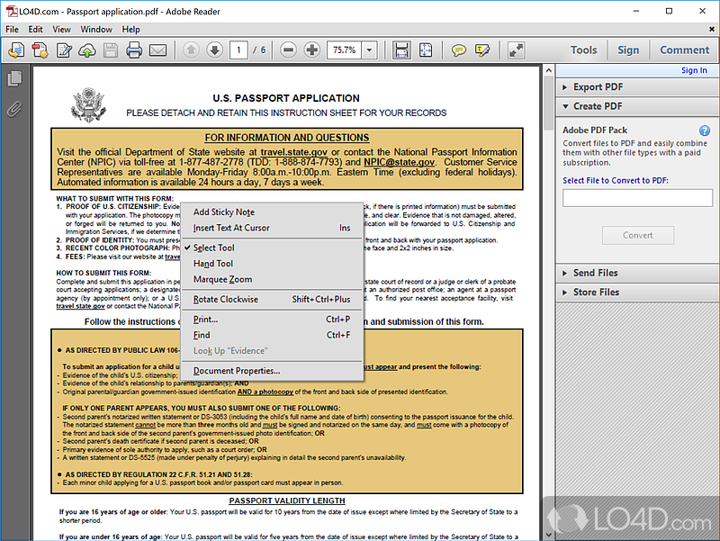 Can open PDF documents - Screenshot of Adobe Reader XI