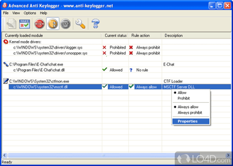 Advanced Anti Keylogger screenshot