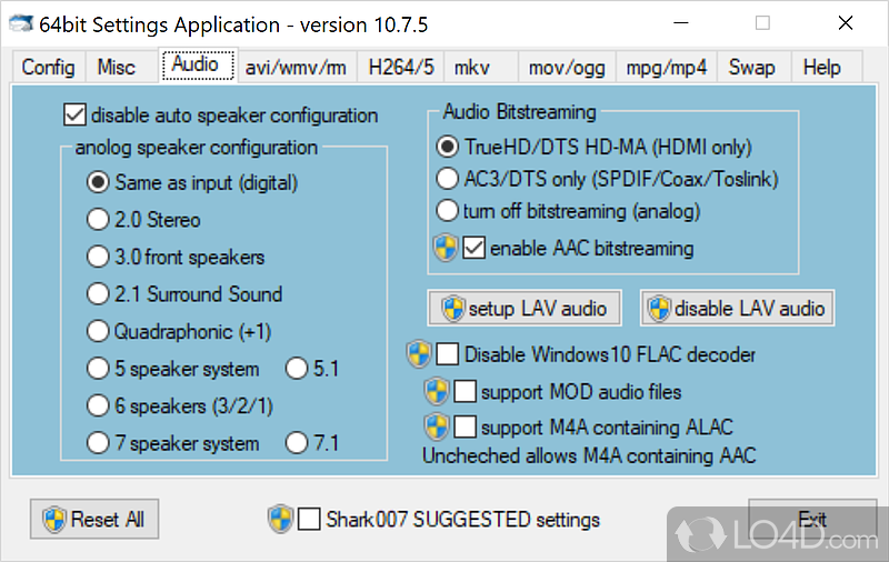 Solves format compatibility issues - Screenshot of ADVANCED Codecs