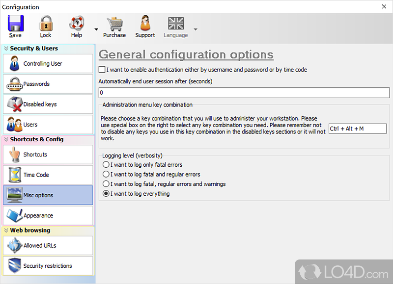 Build Internet kiosks, public access PCs, or in-store terminals - Screenshot of Advanced Internet Kiosk