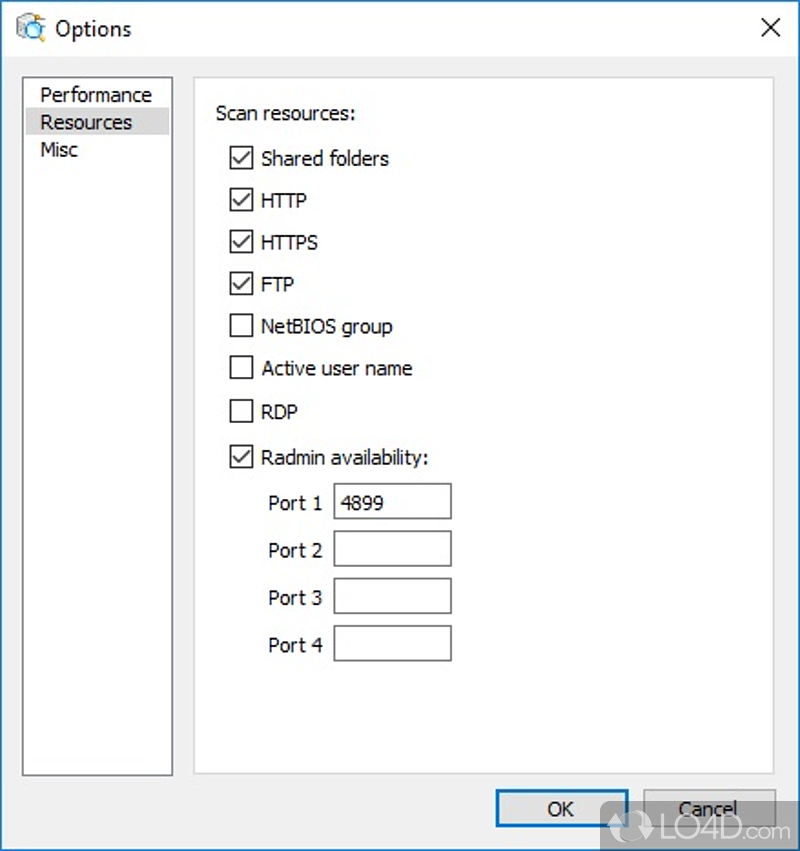 Realies on a multi-threaded engine - Screenshot of Advanced Port Scanner