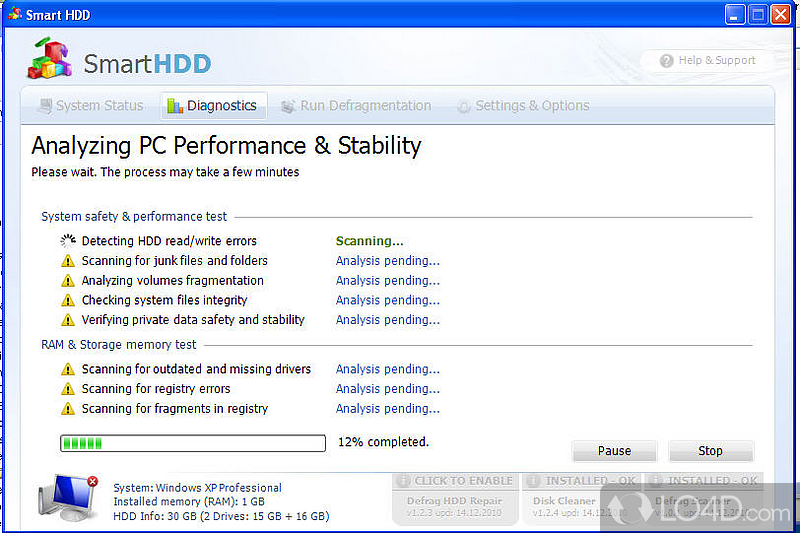 Will provide detailed and information about the SMART attributes values of hard drives - Screenshot of Advanced SmartCheck