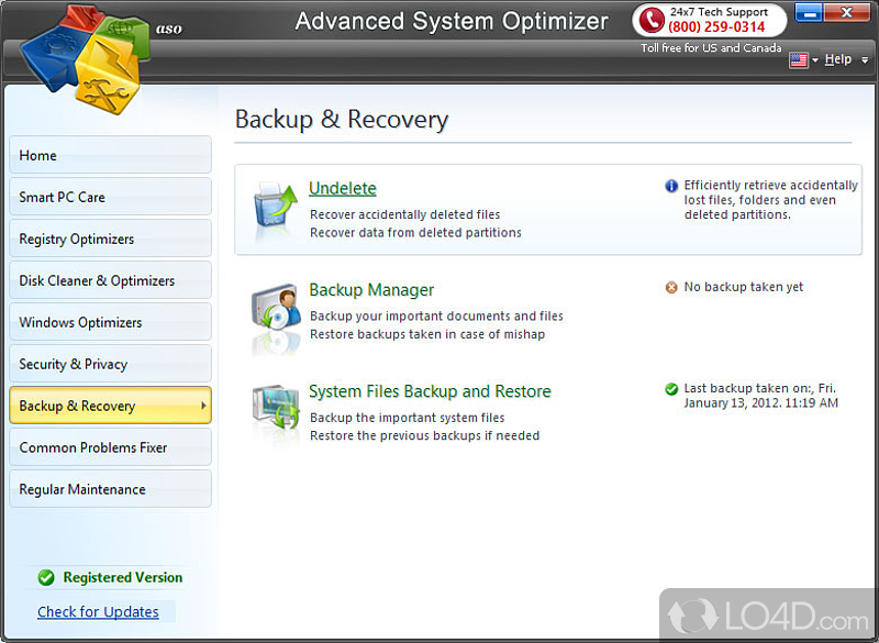 Advanced System Optimizer screenshot