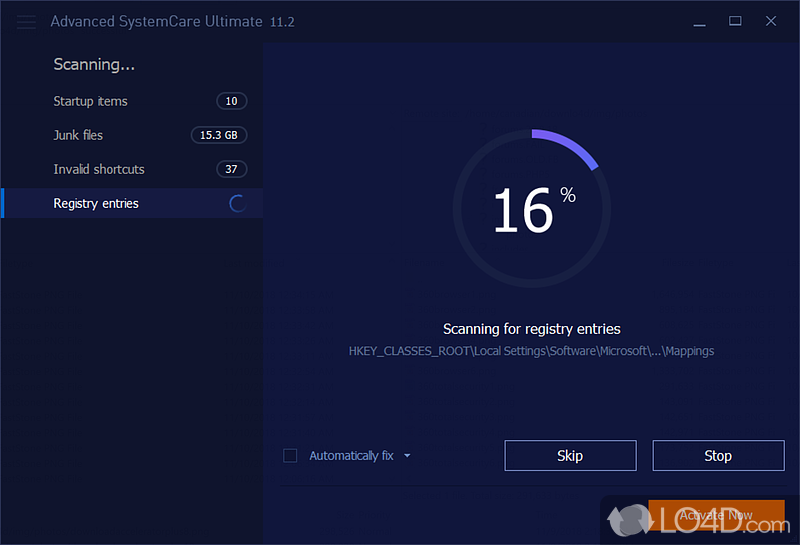 Computer optimization and cleanup - Screenshot of Advanced SystemCare Ultimate