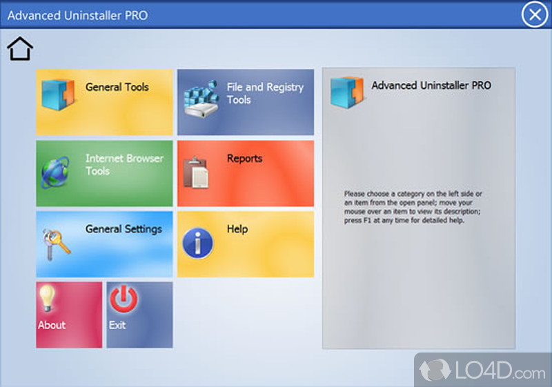 Uninstall programs, remove toolbars, computer's registry - Screenshot of Advanced Uninstaller PRO