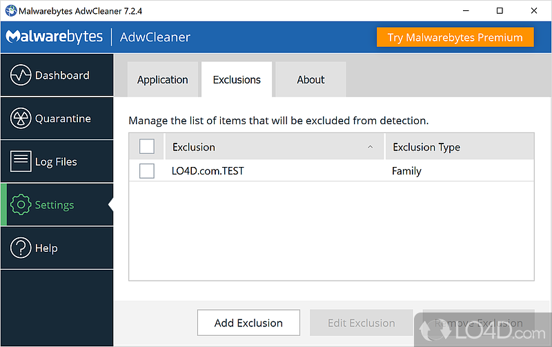 Simple application - Screenshot of AdwCleaner