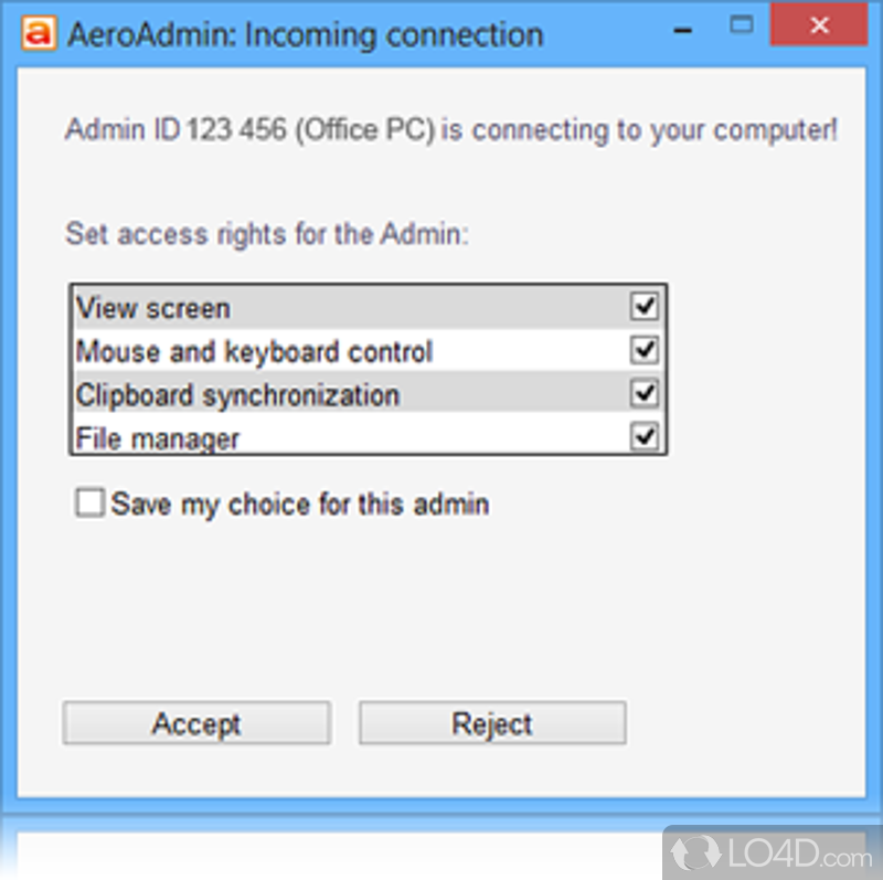 Create connections from a friendly interface - Screenshot of AeroAdmin