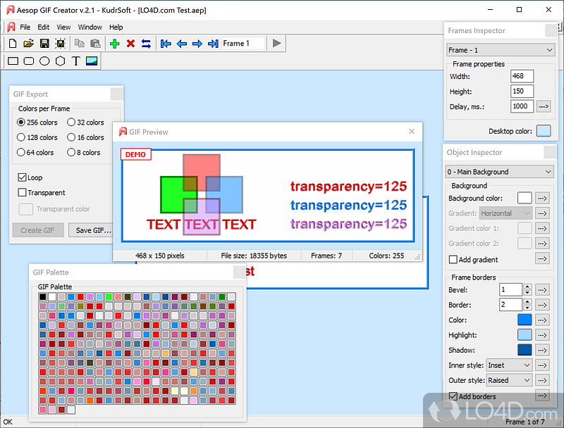 Intuitive user interface - Screenshot of Aesop GIF Creator