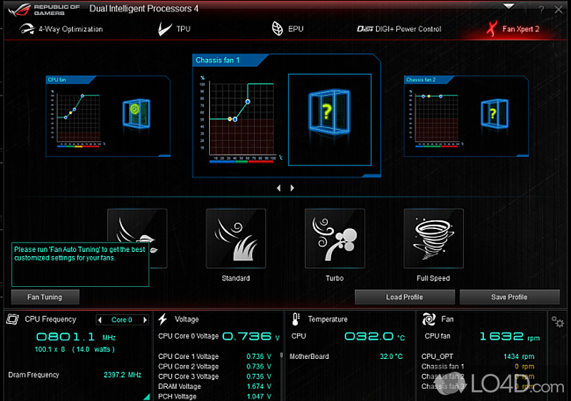 Tweak ASUS computer with this suite of apps that were skillfully grouped so that use them easier - Screenshot of AI Suite III