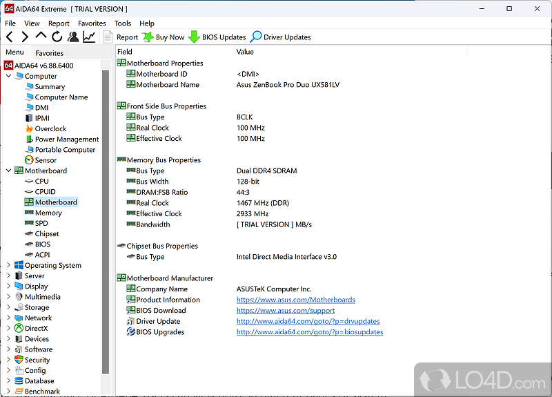 Configure program settings - Screenshot of AIDA64 Extreme