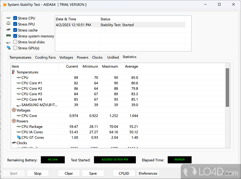 Designed for System information, Diagnostics, and Network Auditing - Screenshot of AIDA64 Extreme