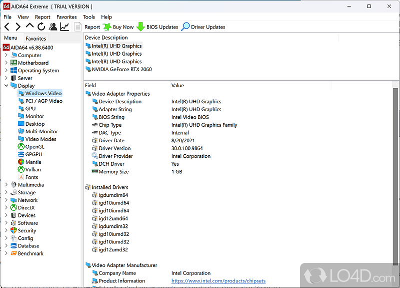 A Peace of Mind for Monitoring Devices - Screenshot of AIDA64 Extreme