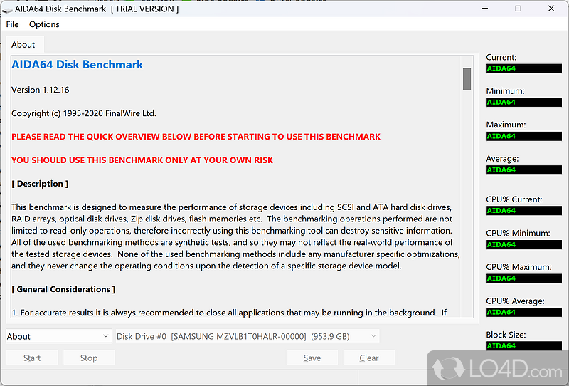 View details about computer and benchmark - Screenshot of AIDA64 Business Edition