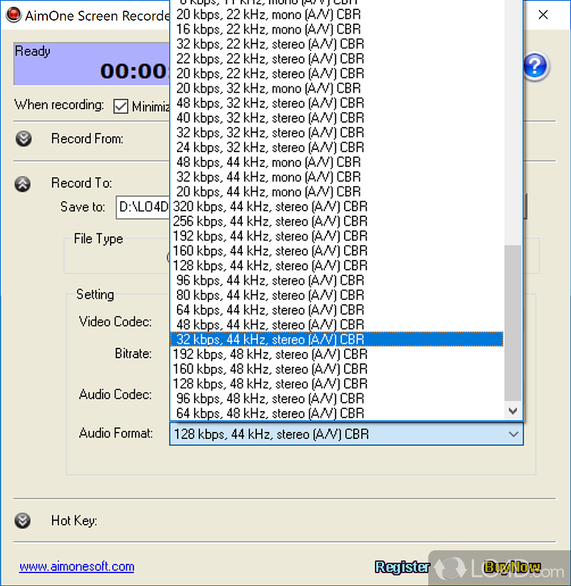 AimOne Screen Recorder screenshot