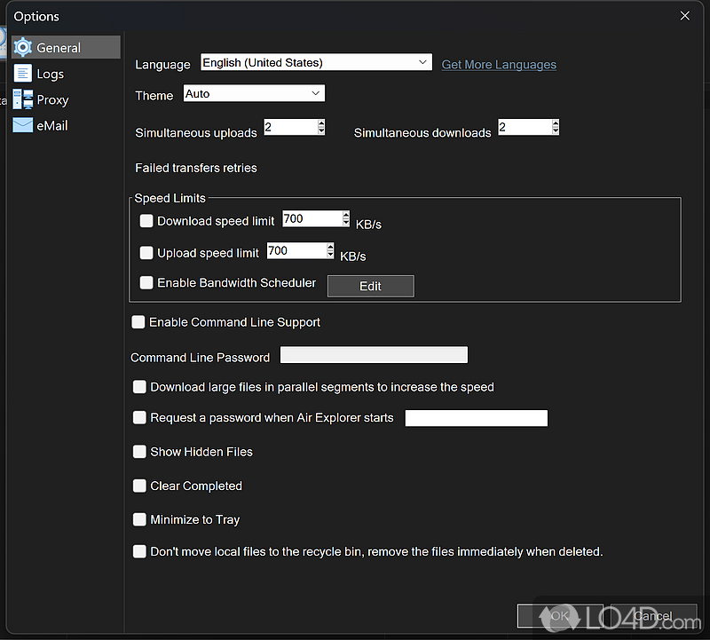 Transfer files between clouds or between computer and cloud - Screenshot of Air Explorer