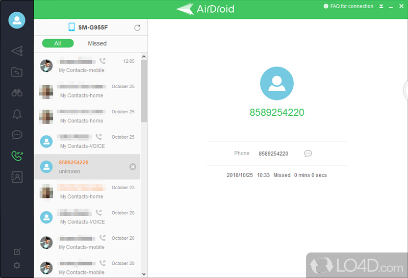 Wireless file transfers - Screenshot of AirDroid