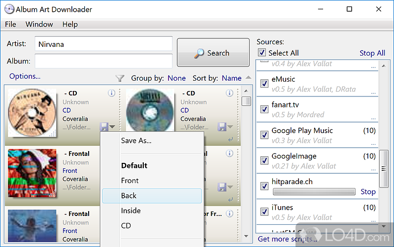 Album Art Downloader screenshot