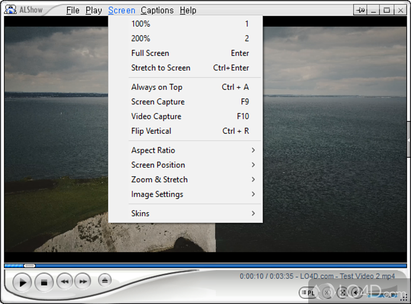 Codecs Included Movie Player from ALTools - Screenshot of ALShow