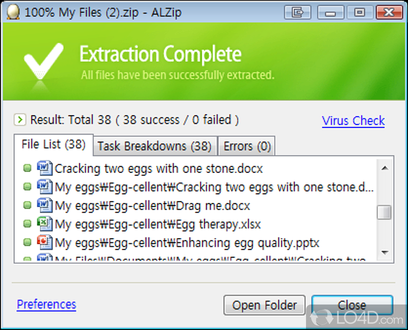 Complete extracting. ALZIP. Breezip: rar & zip Extractor. Task failed successfully. Открывай файл 36 5.