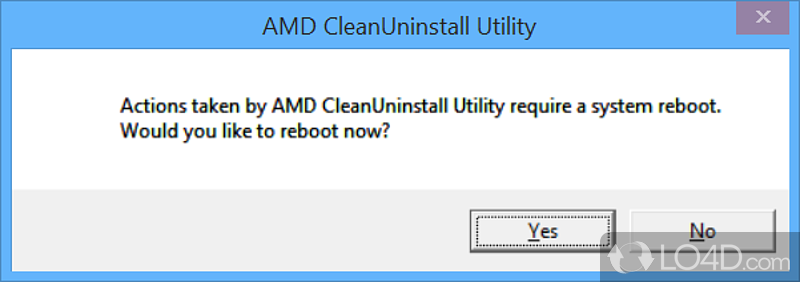 The advantages of being portable - Screenshot of AMD Clean Uninstall Utility