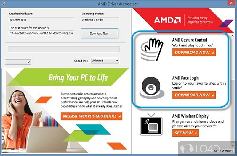 Install and Update ASUS Smart Gesture (Touchpad Driver) for your PC - Screenshot of AMD Gesture Control