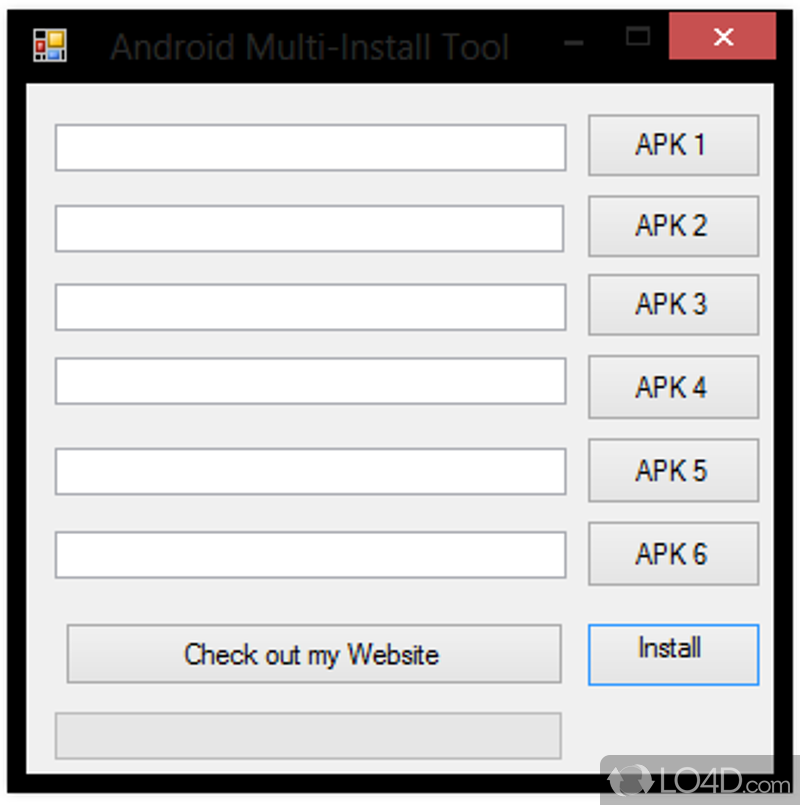 Provides possibility of installing multiple APK apps on Android device - Screenshot of Android Multi-Install Tool