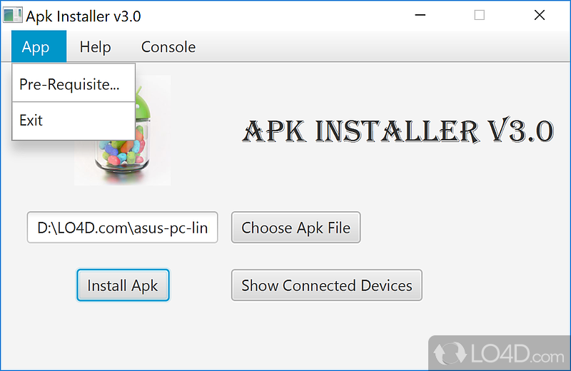 A quick method to install APK packages on Android - Screenshot of Android Package Installer