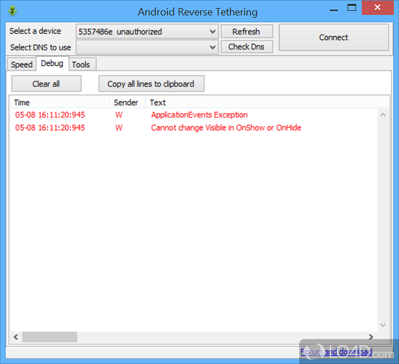 Android Reverse Tethering Download - LO4D.com